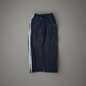 Vintage Nike Track Pants Mens Small (26x31) Blue Y2K Baggy Nylon Lined